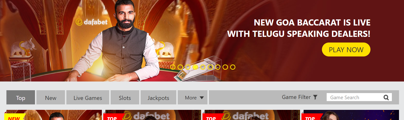 Dafabet Casino’s Live Games