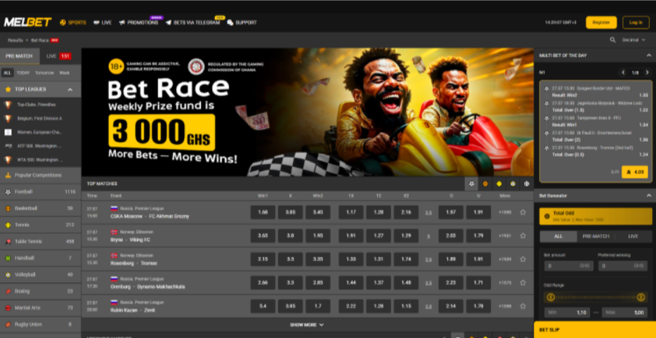 Smart Picks for Smarter Fans: Bet with Melbet Ghana 