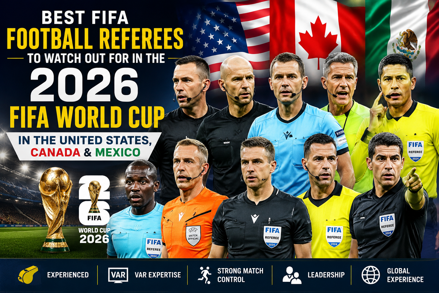 BEST FIFA FOOTBALL REFEREES TO WATCH OUT FOR IN TH...
